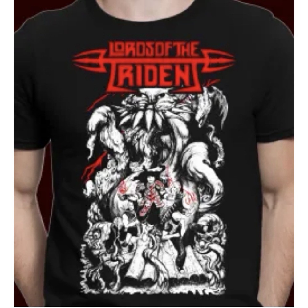 Lords Of The Riden Black Graphic Tee Size 3X Raft Attack Shirt Metal Cotton Tee